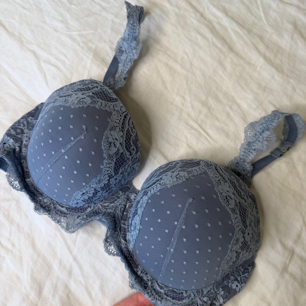 Victoria's Secret Dream Angels Demi Bra in Blue Lace 32DDD